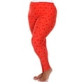 thumbnail image 3 of White Mark Women's Plus Size Super Soft Heart Print Leggings, 3 of 4
