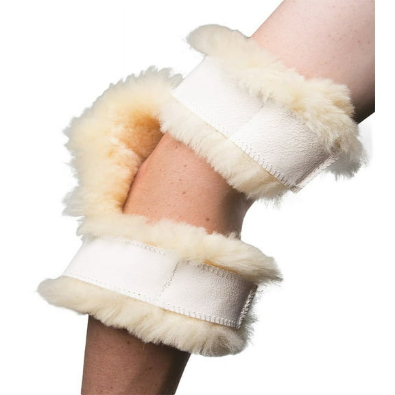 PCP Pressure-Relief Sheepskin Elbow Protector, White,