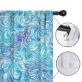 thumbnail image 4 of Blackout Kids Curtains,Blue White Tie Dye Wave Pattern Childrens Insulated Curtains Set Of 2,Bedroom Essentials,Toddler Room Decor 42"x63", 4 of 5
