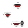 thumbnail image 2 of STRANDCHIC Red Metal Baking Cups Non-Stick Quick Heat Conduction for Desserts 3Pcs, 2 of 7