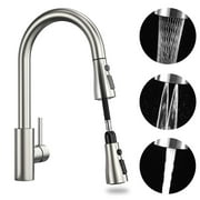 Maraawa Kitchen Faucet Pull Down Sprayer Single Handle High Arc Stainless Steel Kitchen Sink Faucet