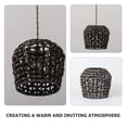 thumbnail image 3 of SOPOTUTU Lampshade Black Hyacinth Rustic Decorative Lighting Living Room 1Set, 3 of 6