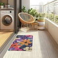 thumbnail image 4 of Yayeee Doormat for Indoor Entrance 32" x 20" Non Slippery Floor Rug, Colorful Painted Flowers Pattern, 4 of 8