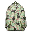 thumbnail image 3 of Rottweiler with Floral Backpack for School,Cute School Bag,Schoolbag with Adjustable Shoulder Straps & Padded Back,16.9 Inch, 3 of 5