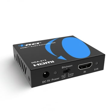 OREI HDMI UltraHD 4K @ 60Hz Audio Extractor Converter - SPDIF   3.5mm Output (HDA-912)