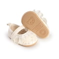 thumbnail image 6 of Zanarzt Shoes for Baby Girl Infant Baby Girls Mary Jane Flats Non-Slip Soft Sole Toddler Sneakers First Walkers Princess Dress Shoes White,US 4, 6 of 9