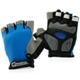 thumbnail image 2 of GEARONIC TM Cycling half Finger Mountain Bicycle Men Women Gel Pad Anti-slip Breathable Outdoor Sports Shock-absorbing Riding Biking Cycle Gloves - Blue M, 2 of 7