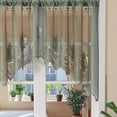 thumbnail image 2 of Sunyuer Lace Swag Curtains for Kitchen Window Doorway Flower Curtains Valance for Living Room Rod Pocket Light Filtering Sheer Short Curtains for Coffee Decor, 1 Panel, 2 of 7