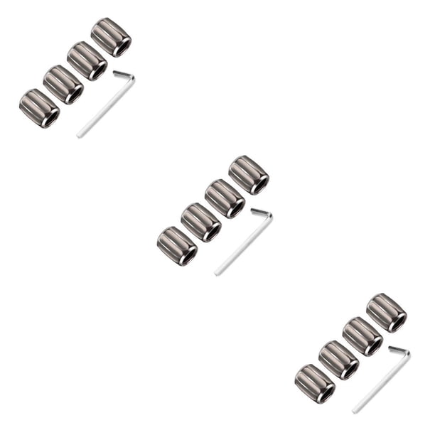 Sidaley Paquete de 4 tapas de válvula de neumático de coche de aleación de aluminio anillo de sellado de goma Universal portátil tapas de Type1 NO1