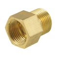 thumbnail image 1 of Conector Buje Hexagonal de Latón Dorado 3/8 PT Macho a 3/8 PT Hembra Unique Bargains, 1 of 2