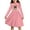 Pink Pug Daisy, variant on DISNIMO Kids Dachshund Dress for Girls Paw Print Dress for Child Long Sleeve Dress for Girls 11-12 Dresses with Collars for Girls Long Sleeve Skater Dresses for Girls Midi Dresses for Kids Frock