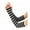 Black, variant on Koiauber Women Striped Elbow Gloves Knitted Arm Warmers Fingerless Gloves Stretchy Mittens with Thumb Hole