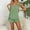 Green, variant on Womens Pajamas Set 2 Piece Ruffle Pj Soft Tank Top and Shorts Sleepwear Set Bridal Pajama for Women Set