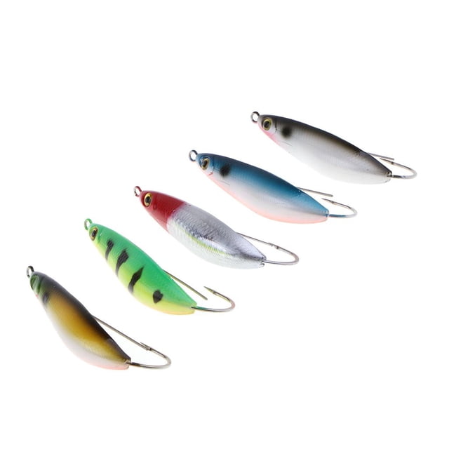 5pcs VIB Señuelos Crankbaits Weedless Single Hook shamjiam Señuelo de pesca Weedless Minnow