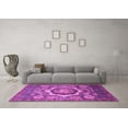 thumbnail image 3 of Ahgly Company Indoor Rectangle Abstract Purple Modern Area Rugs, 8' x 10', 3 of 4