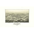 thumbnail image 2 of Fowler 32x21 Black Ornate Wood Framed with Double Matting Museum Art Print Titled - Sunset Texas - Fowler 1890, 2 of 4