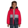 thumbnail image 2 of Weather Tamer Boys Hooded Long Sleeve Colorblock Winter Puffer Coat, Sizes 4-16, 2 of 5