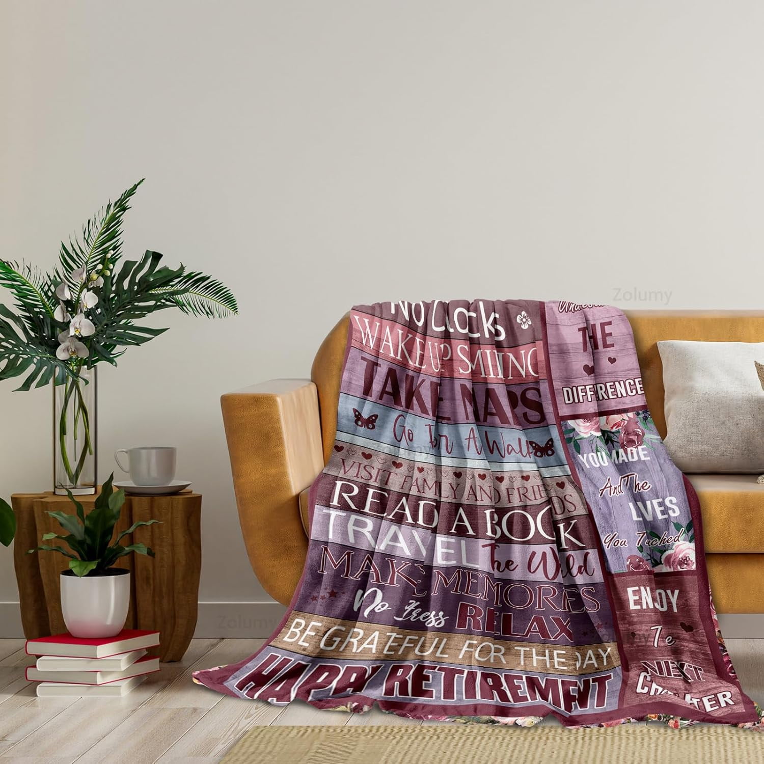 Retirement Gift for Woman, Best Retired Gifts for Women/Men 2025, Retire Gift Ideas, Funny Presents for Retirement Coworker/Teacher/Nurse/Mom, Soft Blanket