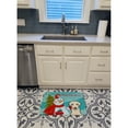 thumbnail image 3 of Carolines Treasures BB1842RUG Snowman with Yellow Labrador Machine Washable Memory Foam Mat 19 X 27" multicolor, 3 of 4