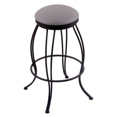 Holland Bar Stool Georgian 25 in. Swivel Counter Stool with Fabric Seat - Black Wrinkle