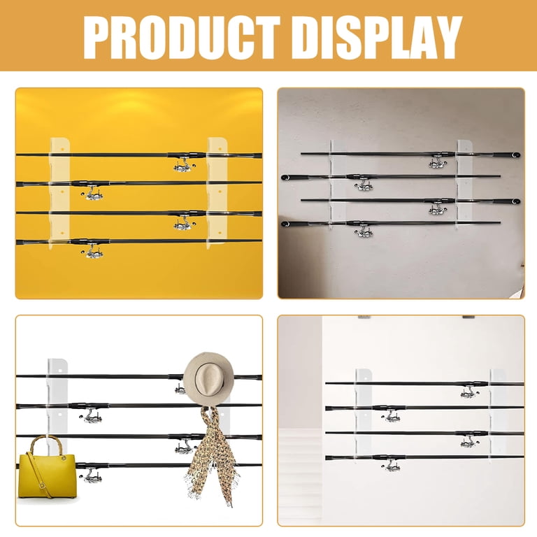Pretyzoom Fishing Rod Hanger Acrylic Smooth Lines for Fishermen Outdoor Leisure 6 Expansion Tubes - Walmart.com Pretyzoom Fishing Rod Hanger Acrylic Smooth Lines for Fishermen Outdoor Leisure 6 Expansion Tubes - Walmart.com