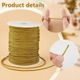 thumbnail image 5 of 100 Yards Nylon Thread Chinese Knotting Cord for Woven Bracelet Necklace Making Olive 2x1mm, 5 of 9