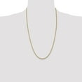 thumbnail image 2 of Diamond2Deal 14K Yellow Gold 2.8 mm Semi Solid Rope Chain Necklace for Women 26", 2 of 7