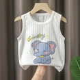 thumbnail image 2 of Agkizg Toddler Baby Boys Summer Tops,Sleeveless Undershirt for Kids,Shirts for Kids Sleeveless Solid Graphic T-Shirt Round Neck Crop Top for Girls and Boys Tank Top Tee, 2 of 3
