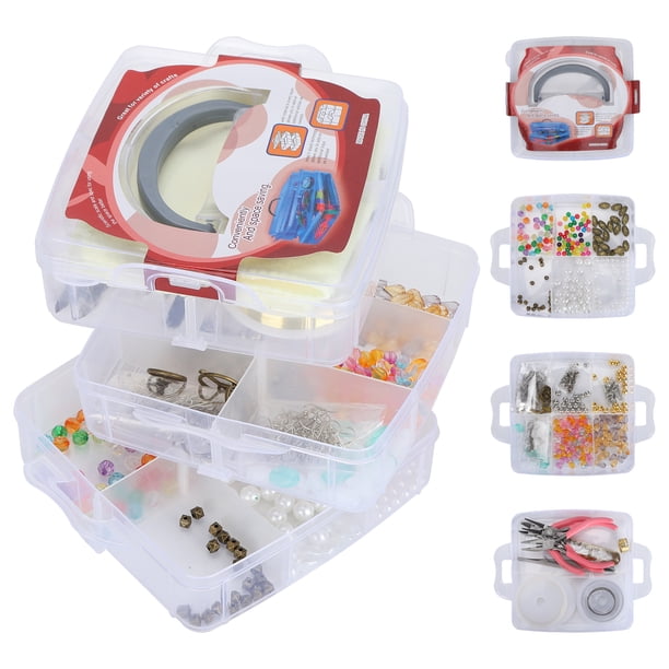 Kit de 804 piezas para hacer joyas, herramientas para abalorios, collares, pulseras, pendientes, materiales