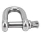 thumbnail image 2 of Screw Pin Anchor Shackle Stainless Steel DShaped Bow Shackle for Chains Outdoor Camping Survival Rope(M20 ), 2 of 5