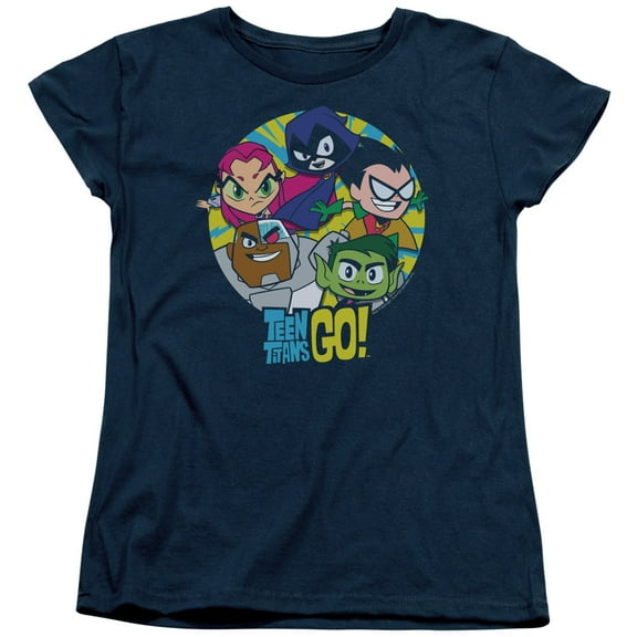 Teen Titans Go - Go Go Group - Women's Short Sleeve Shirt - Medium