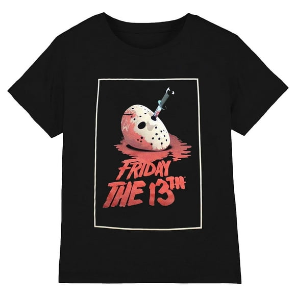 Friday The 13th T-Shirt Adulte Jason avec Masque de Sang
