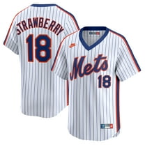 Men's Nike Darryl Strawberry White New York Mets Throwback Cooperstown Collection Limited Jersey