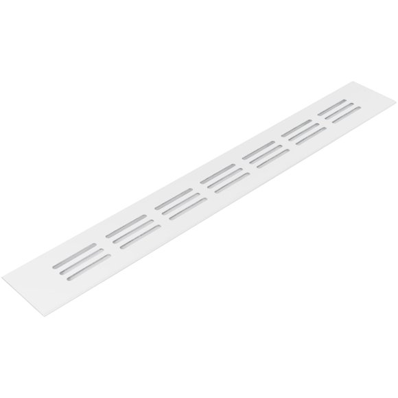 Sistemas de ventilación con rejilla de ventilación y suministro de aire, aluminio blanco