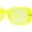 Neon Yellow, variant on Frost Neon Glo Mod Fashion Rectangular Clout Plastic Sunglasses Yellow