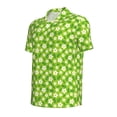 thumbnail image 2 of Balery Daisies Flowers Printed Men’s Short Sleeve Polo Shirt, Midweight Men's Shirt,Golf Polo shirts -3X-Large, 2 of 9