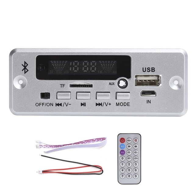 Decoding Board, Selection Play BT 5.0 Music Player Board For Car Black,Silver