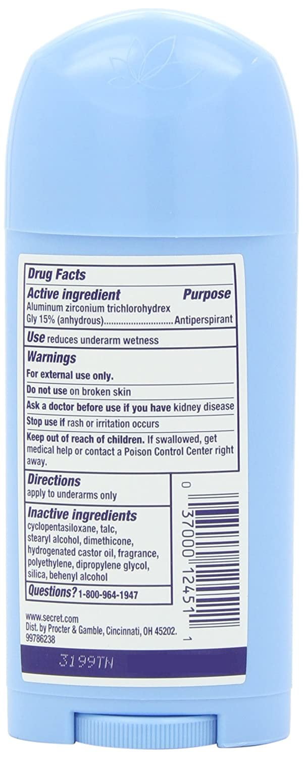 Secret Original Powder Fresh Women's Solid Antiperspirant & Deodorant,2.7oz,6- Pack