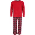 thumbnail image 2 of Fruit of the Loom  Flannel Pant and Fleece Long Sleeve Pajama Set (Men), 2 of 4