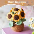 thumbnail image 4 of Crochet Yarn Sunflower Crochet Kit for Adults & Beginners, Crochet Accessories and Step-By-Step Manu, 4 of 5