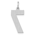 thumbnail image 4 of 925 Sterling Silver Solid Large Sparkle Cut Sport game Number 7 Charm Pendant Necklace Jewelry for Women, 4 of 6