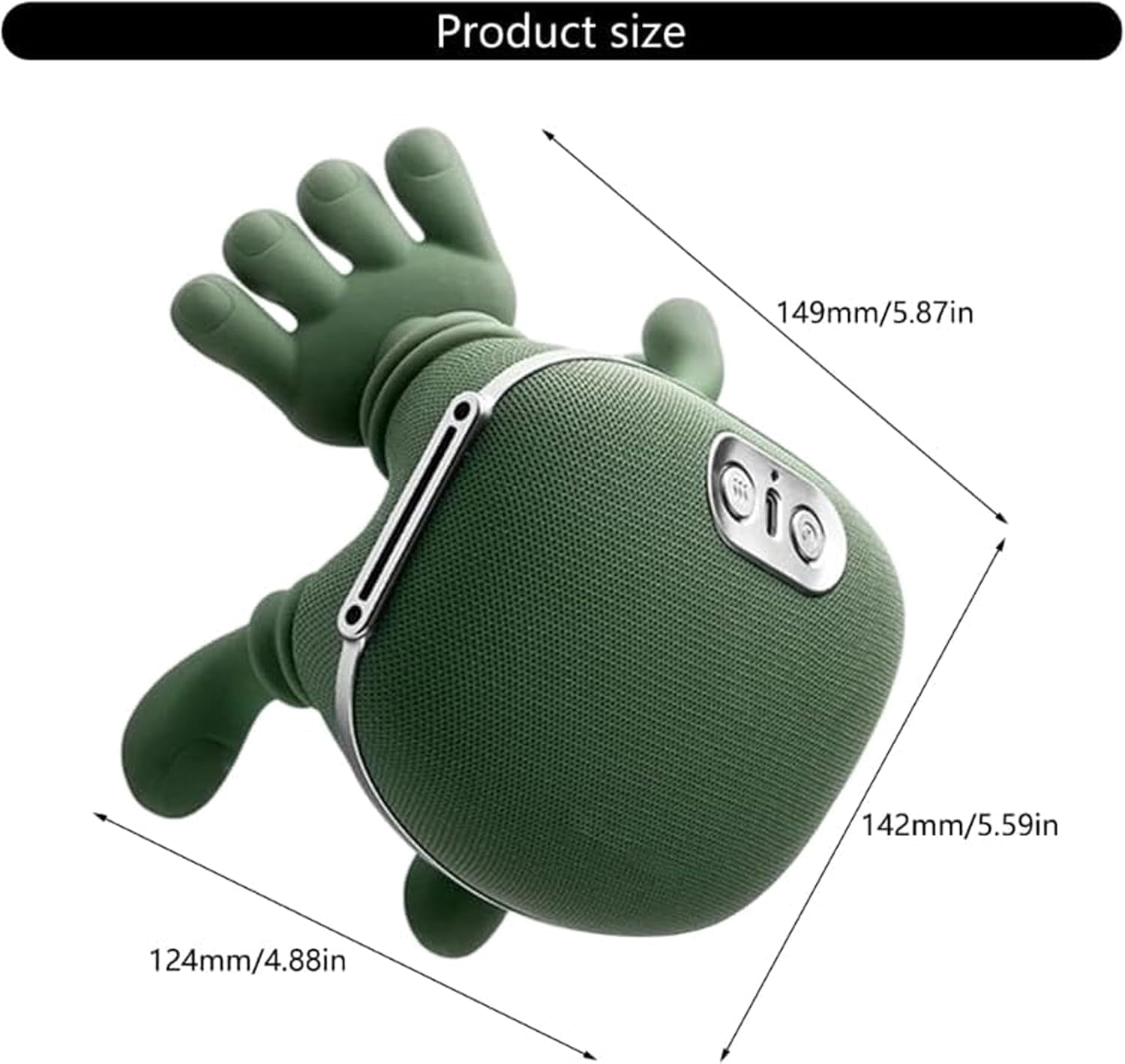 The Bionic 3D Neck & Shoulder Massager with Heat, 4D Shiatsu Deep Tissue Massage for Pain Relief, Cordless Rechargeable, Green