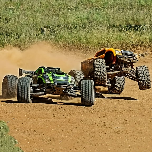 THCBMEHigh-speed Off-road Remote Control Truck, 2.4GHz Remote Control, LED Lights, Weather Resistant Plastic, USB Rechargeable Battery, Hand Control, Birthday And  Game Themed Gifts