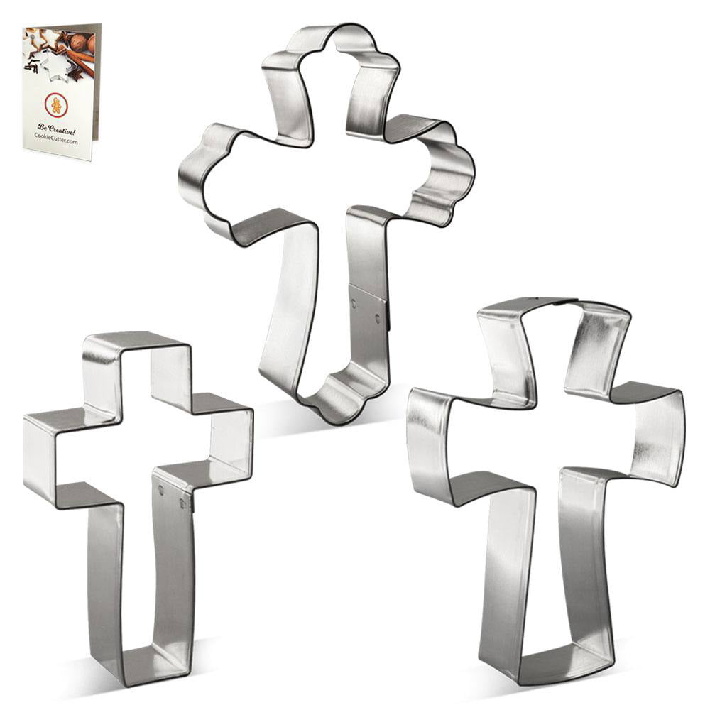 Wilton,2308-1018,Religious,Easter,Faith Cross 3" Metal Cookie Cutter