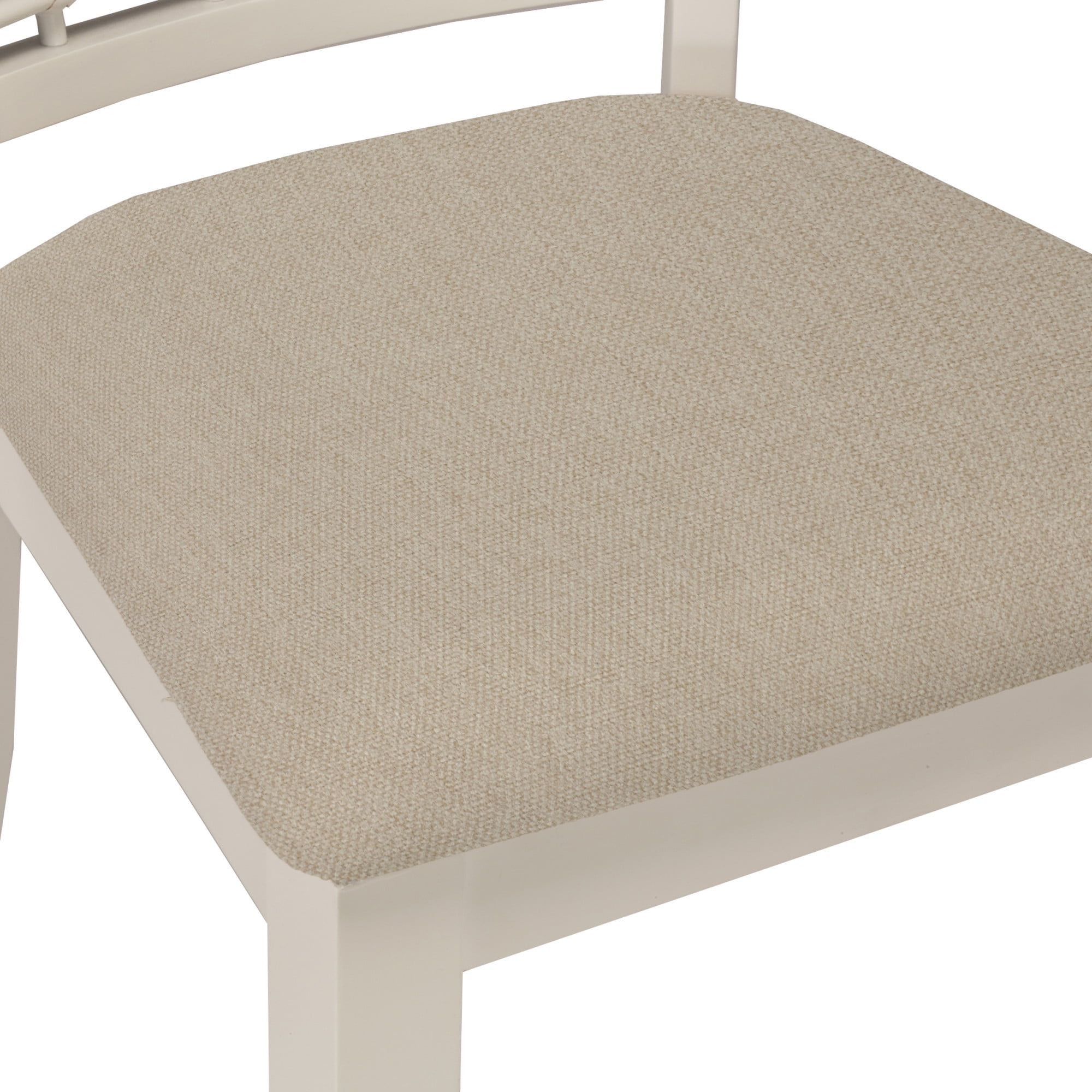 Hillsdale Bayberry 19" Coastal Wood Dining Chairs in White (Set of 2)