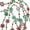 M, variant on Christmas Candy Garland Christmas Tree Bead Garlands Christmas Decorations Hanging Peppermint Hanging Christmas Tree for Meeting Wreaths Home Fireplace Ornaments丨L
