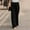 Black, variant on MRULIC pants for women White Linen Pants For Women Tightness Trousers Pocket Casual Plus Size Pants Plus Size Pants Black XXL