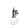 thumbnail image 2 of WEUVEB Gancho De Cristal Plata Para Y Abrigos Con Montaje En Pared, 2 of 6