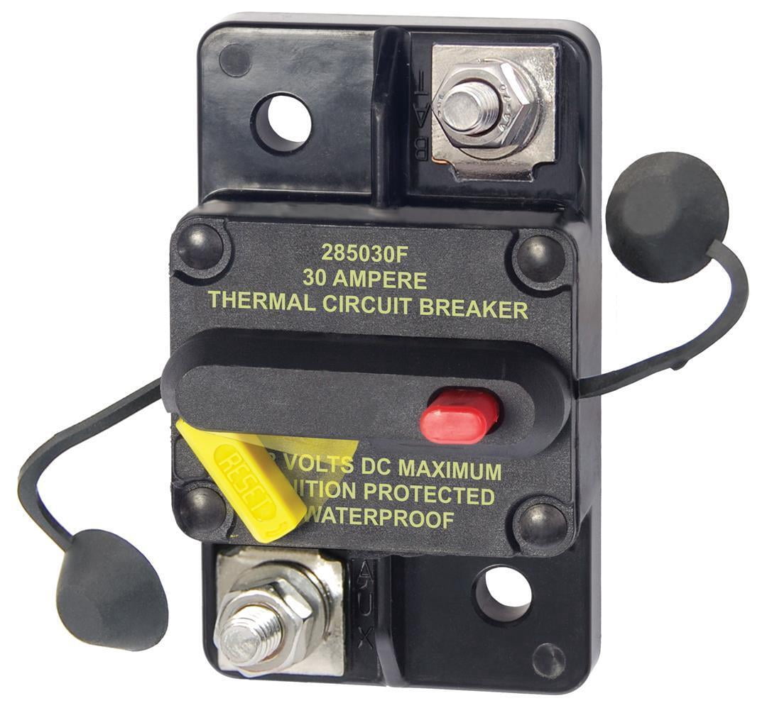 Blue Sea Systems 7181 285-Series Circuit Breaker, Surface Mount, 30A