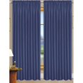 thumbnail image 1 of RT Designers Collection PNN03156 Nikki Faux Silk 54 x 84 in. Rod Pocket Curtain Panel, Navy, 1 of 1